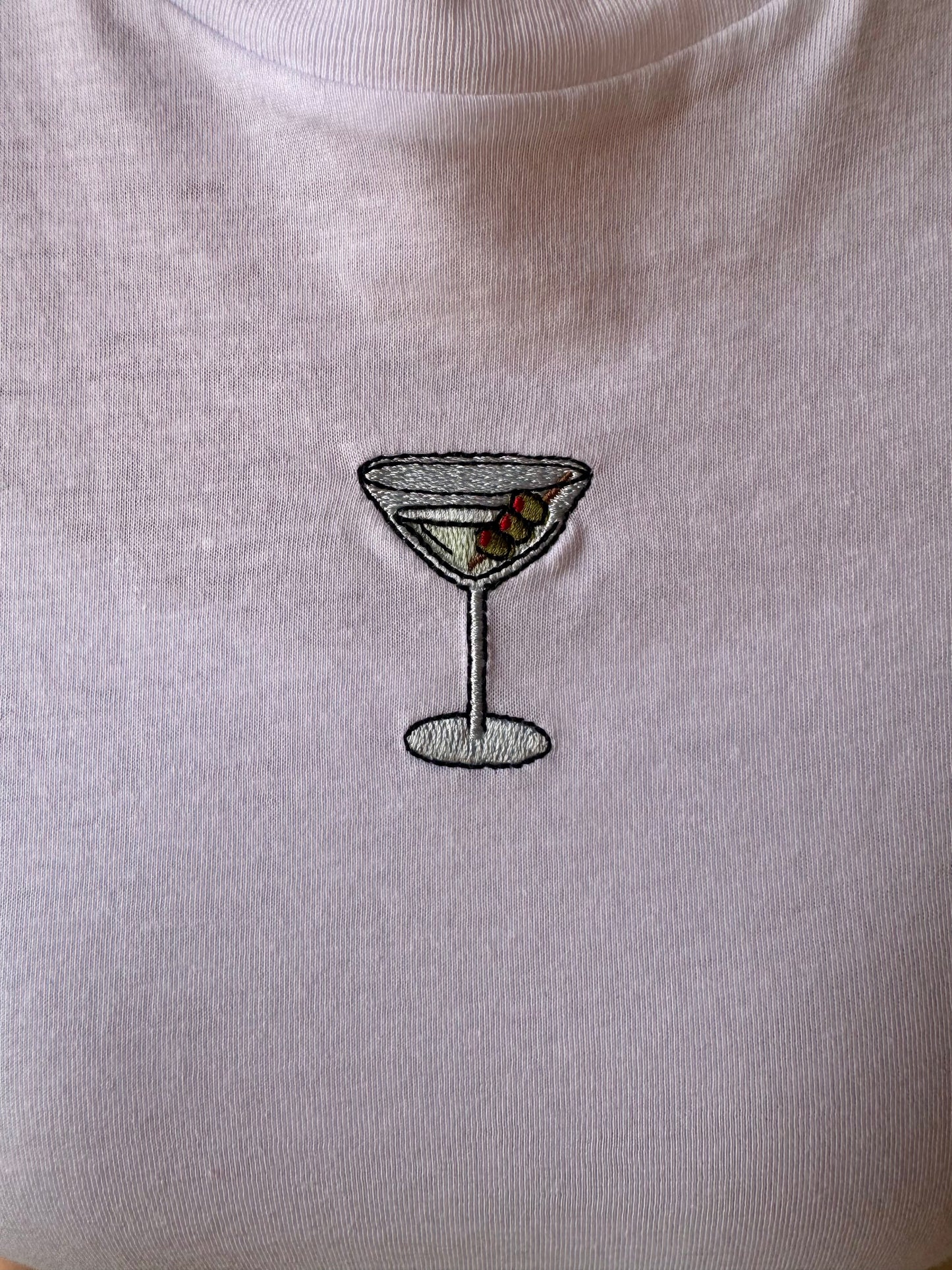 Dirty Martini Embroidered BabyTee