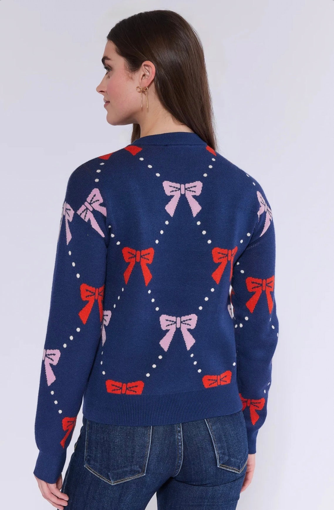 Now Bow Sweater Knit Top