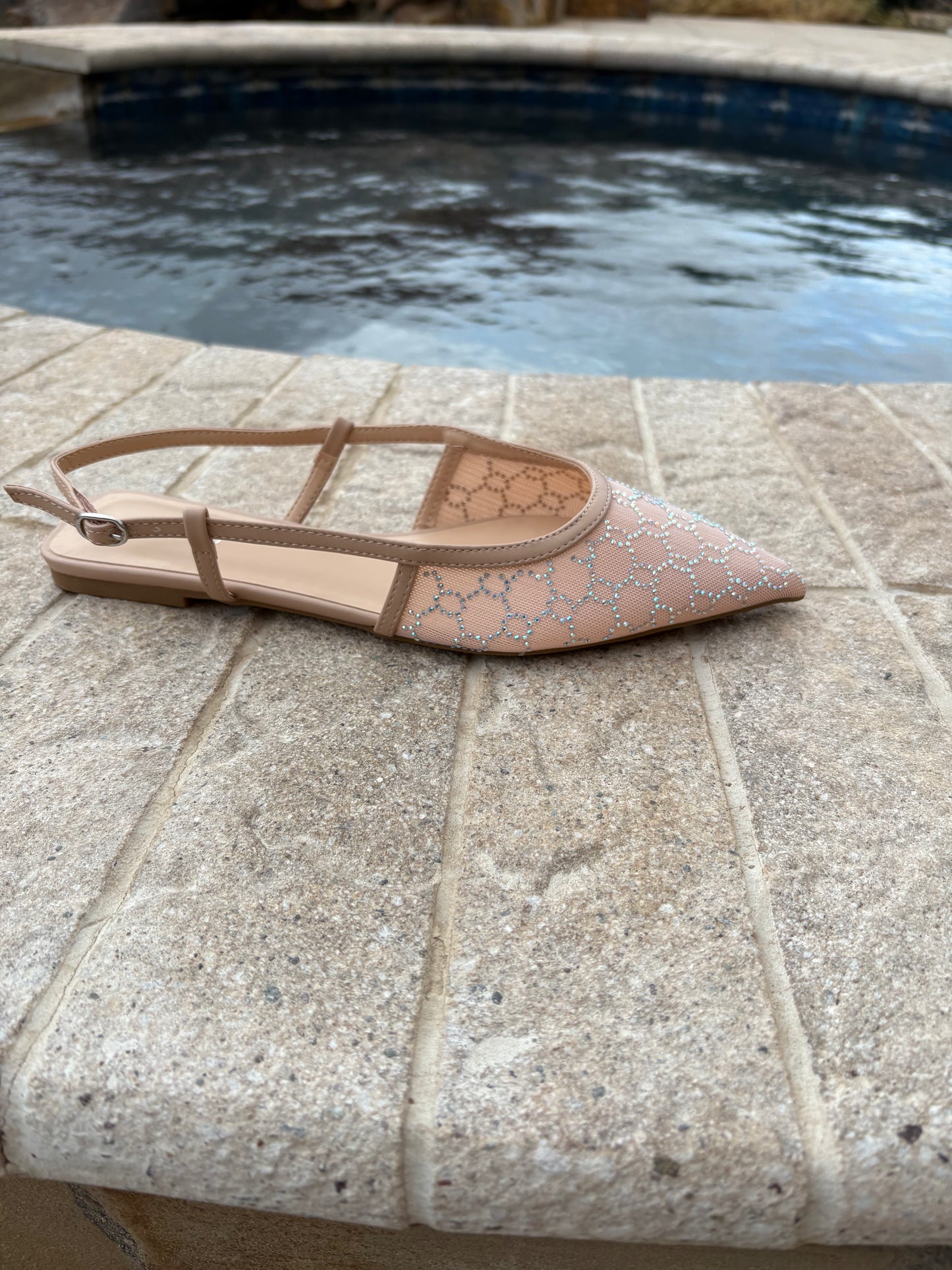 Trendy Mesh Slingbacks