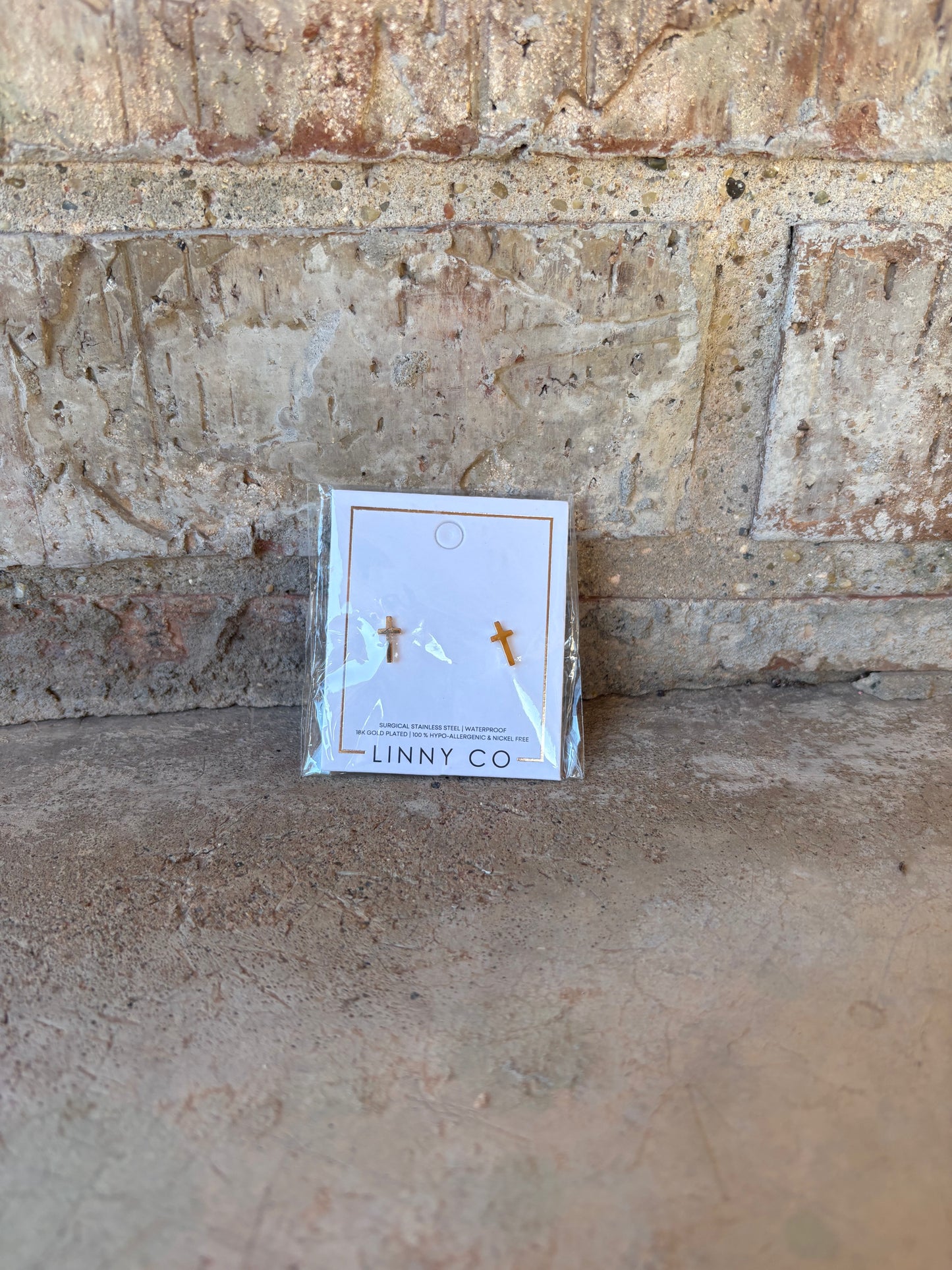 Linny Co. Cross Earrings