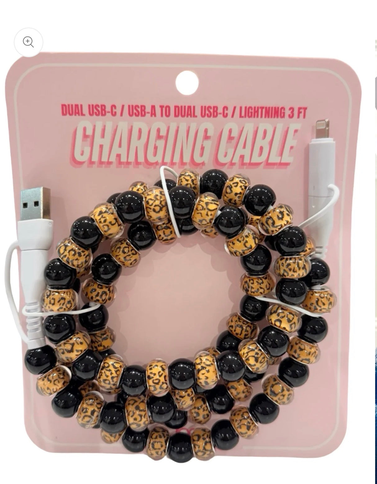Beaded Charger Charging Cables