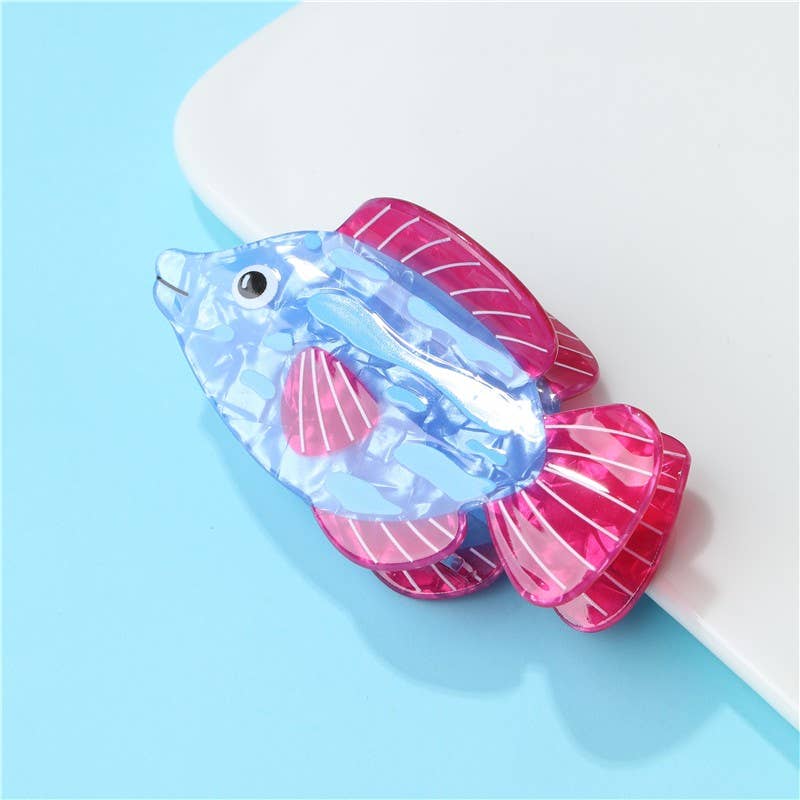 Seaside Nautical Fish Hair Clips