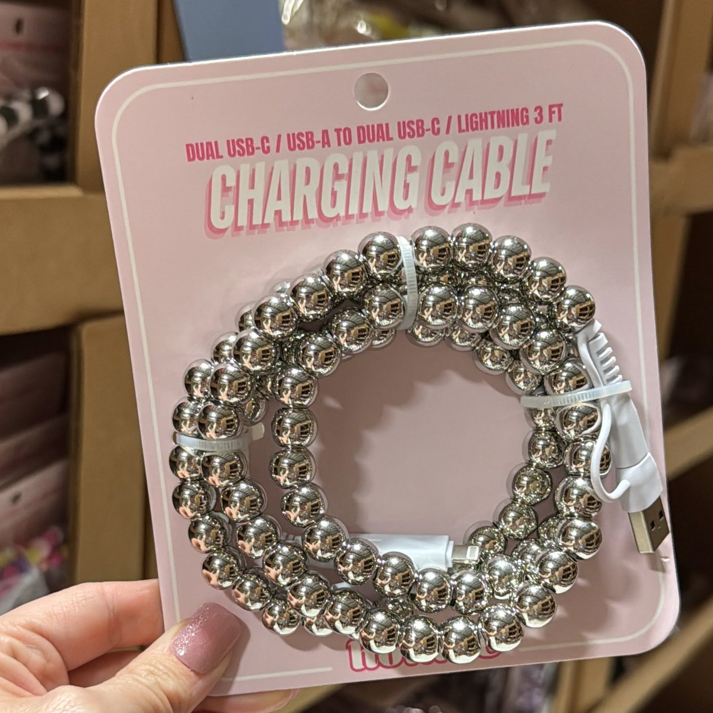Beaded Charger Charging Cables