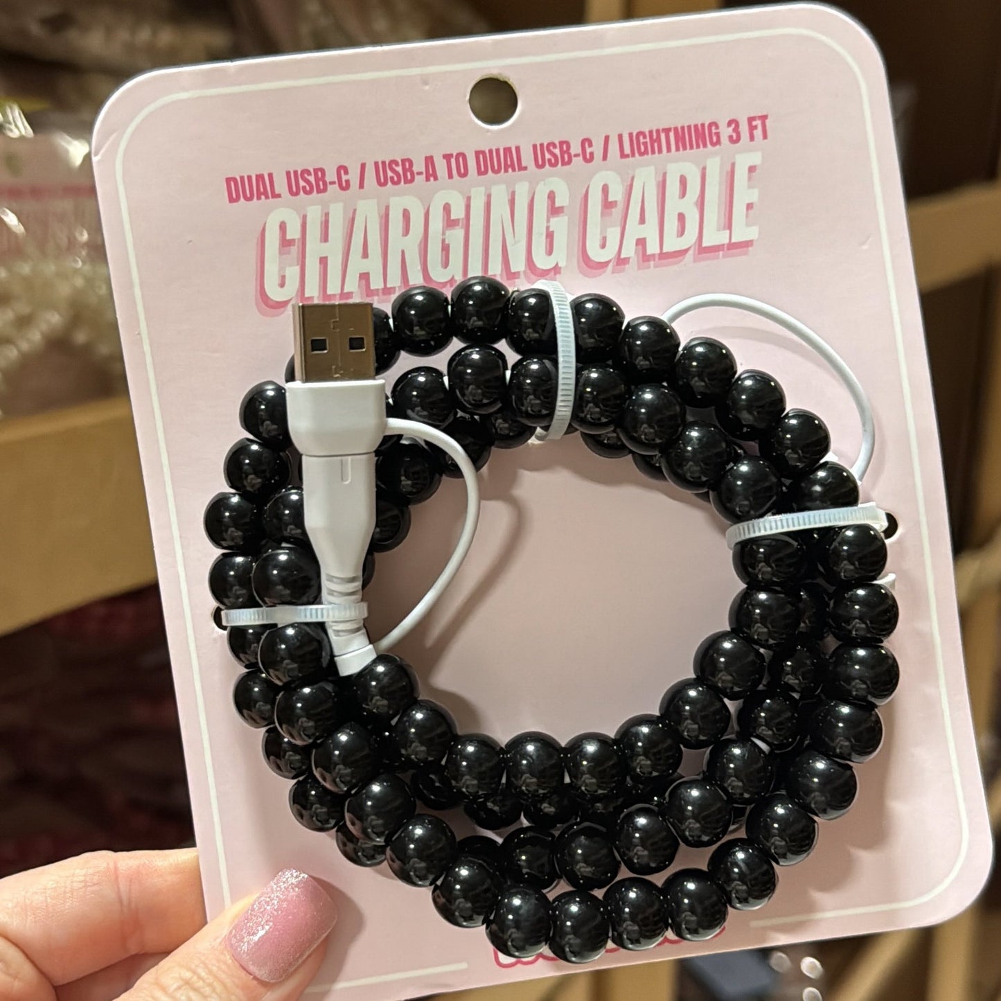 Beaded Charger Charging Cables