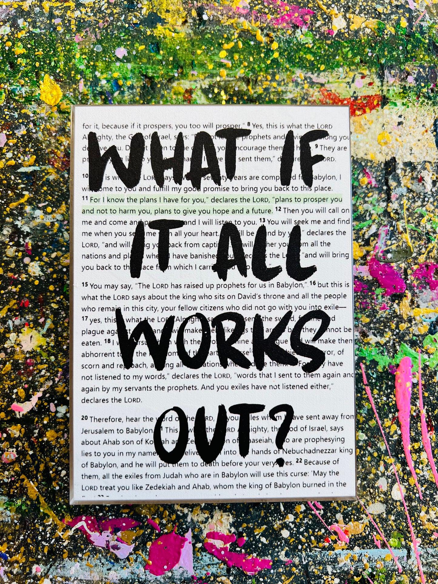 What If It All Works Out Acrylic Plaque