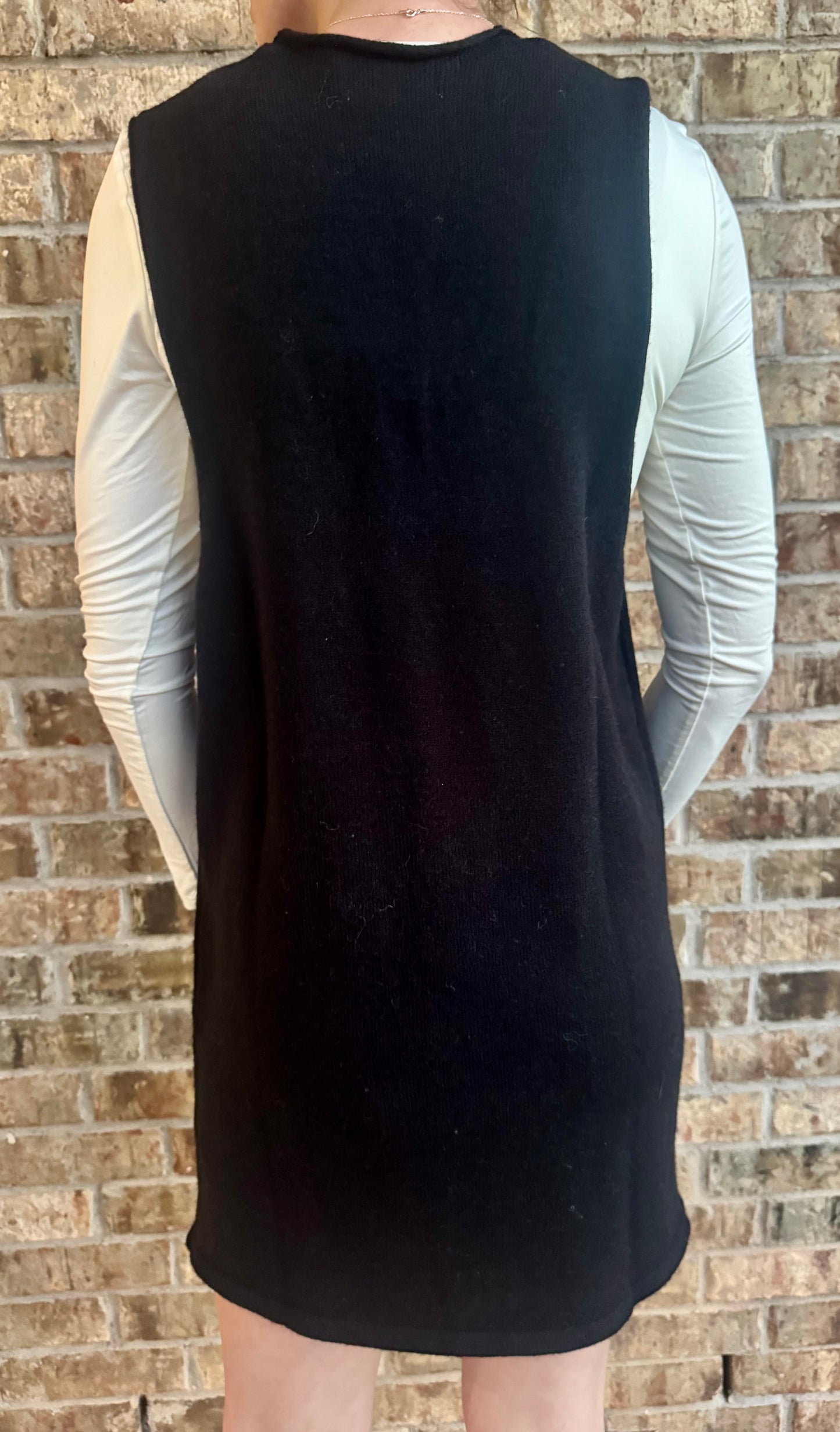 Rose Deep V Neck Sweater Dress