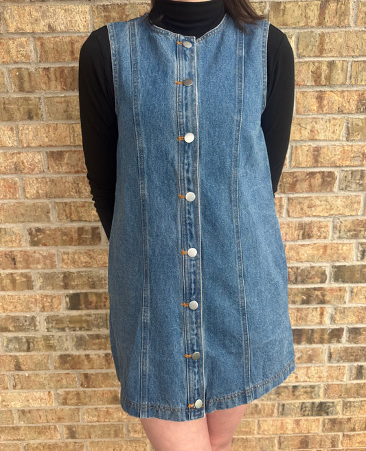 Live Simply Denim Mini Dress
