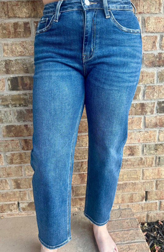 Medium Washed Barrel Jeans by Lovervet