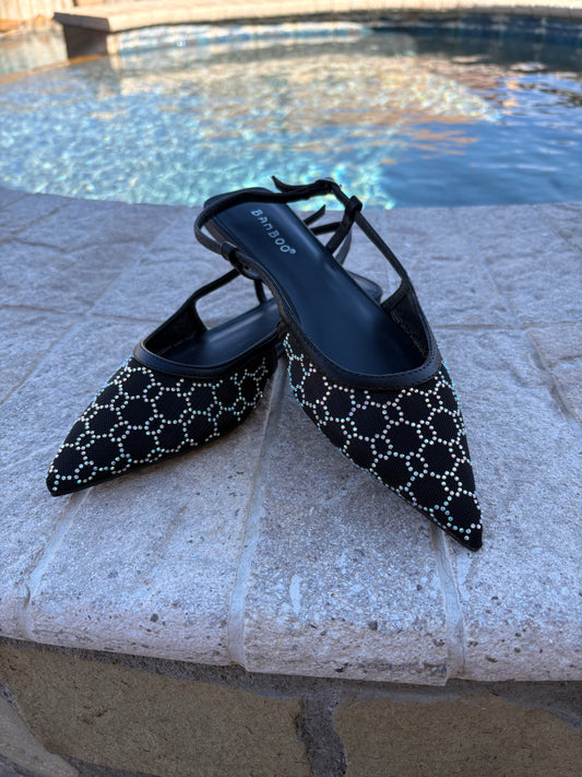 Trendy Mesh Slingbacks