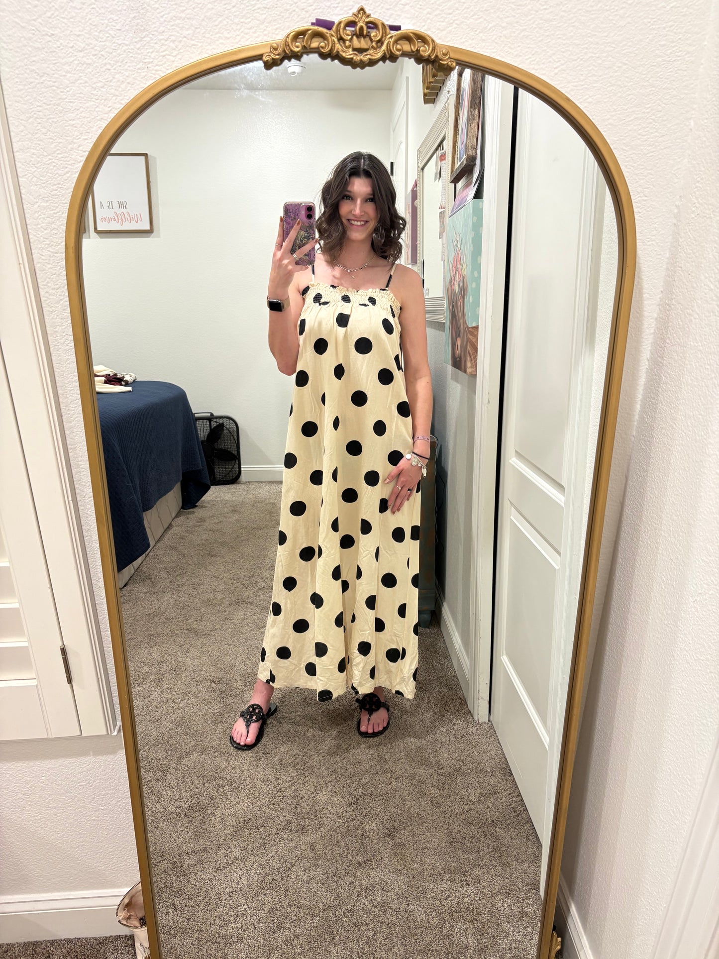 Martha Polka Dot Maxi Dress
