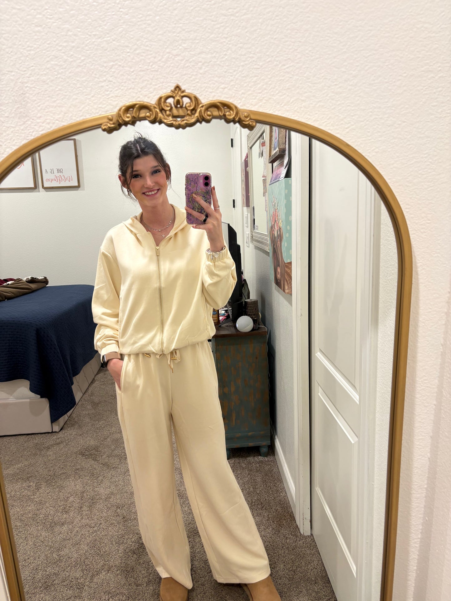 Soft Cream Lounge Set