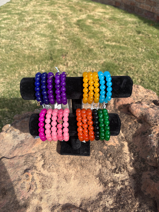 Glass Bead Stretch Brraclet