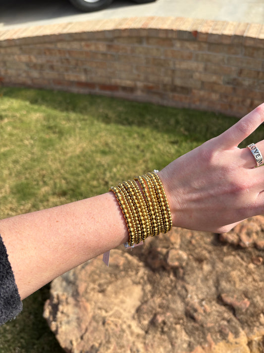 Ellison and Young Gold Stackable Bracelets