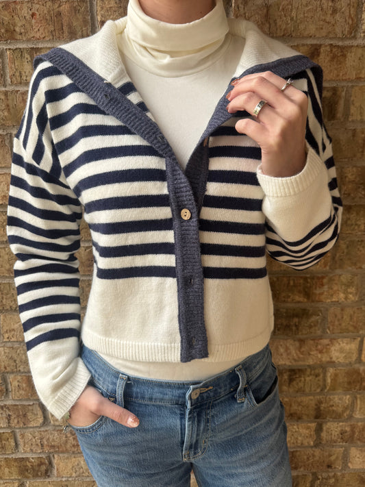 Say It To Me Sailor Sweater Top