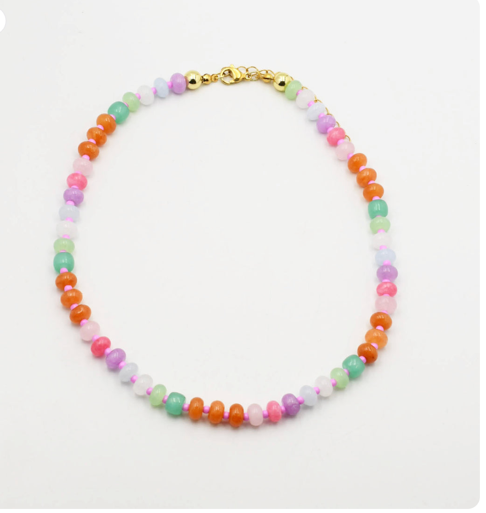Pastel Gemstone Neklace