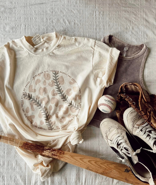 Cheetah Baseball Graphic Tee